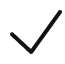 Black check mark icon